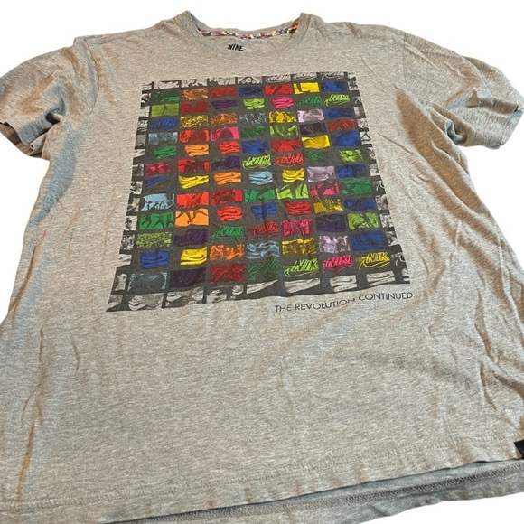Nike Air The Revolution Continues Colorful Mens Large Short Sleeve Graphic Shirt - Picture 3 of 9